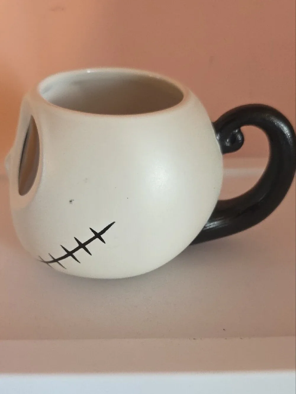 Disney White & Black Jack Skellington Ceramic Mug